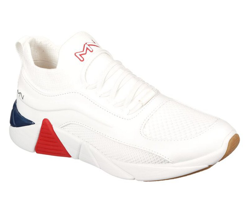 Skechers Dam Vita/Röda/Blå Slip On - A-Line - Roads - Sverige (EXZYR-2561)